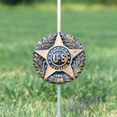 U.S. Veteran Grave Marker & Flag Holder with Aluminum Ground Spike - Made in USA by Flagman of America