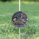 Vietnam Service Grave Marker & Flag Holder with Aluminum Ground Spike | Made in USA by Flagman of America
