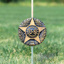 US War Veteran Grave Marker & Flag Holder with Aluminum Ground Spike | Made in USA by Flagman of America