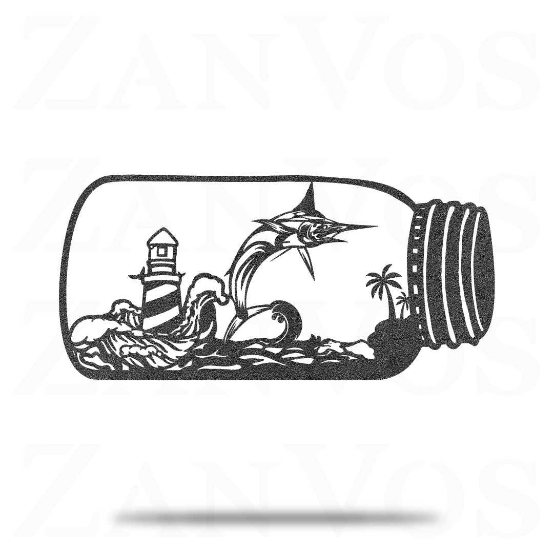 Marlin Fish In The Jar