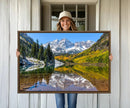 Maroon Bells Canvas Print, Maroon Lake Wall Art, Autumn by MyGreatCanvas | Canvas Wall Art Prints | Photo Prints & Wall Decor
