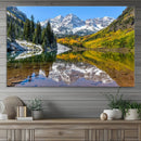 Maroon Bells Canvas Print, Maroon Lake Wall Art, Autumn by MyGreatCanvas | Canvas Wall Art Prints | Photo Prints & Wall Decor