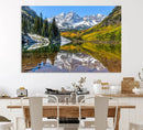 Maroon Bells Canvas Print, Maroon Lake Wall Art, Autumn by MyGreatCanvas | Canvas Wall Art Prints | Photo Prints & Wall Decor