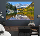 Maroon Bells Canvas Print, Maroon Lake Wall Art, Autumn by MyGreatCanvas | Canvas Wall Art Prints | Photo Prints & Wall Decor