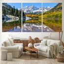 Maroon Bells Canvas Print, Maroon Lake Wall Art, Autumn by MyGreatCanvas | Canvas Wall Art Prints | Photo Prints & Wall Decor