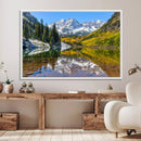 Maroon Bells Canvas Print, Maroon Lake Wall Art, Autumn by MyGreatCanvas | Canvas Wall Art Prints | Photo Prints & Wall Decor