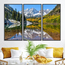 Maroon Bells Canvas Print, Maroon Lake Wall Art, Autumn by MyGreatCanvas | Canvas Wall Art Prints | Photo Prints & Wall Decor