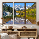 Maroon Bells Canvas Print, Maroon Lake Wall Art, Autumn by MyGreatCanvas | Canvas Wall Art Prints | Photo Prints & Wall Decor