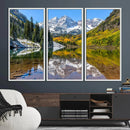 Maroon Bells Canvas Print, Maroon Lake Wall Art, Autumn by MyGreatCanvas | Canvas Wall Art Prints | Photo Prints & Wall Decor