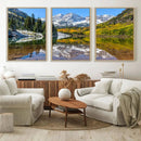 Maroon Bells Canvas Print, Maroon Lake Wall Art, Autumn by MyGreatCanvas | Canvas Wall Art Prints | Photo Prints & Wall Decor