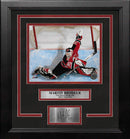Martin Brodeur Save New Jersey Devils 8" x 10" Framed Hockey Photo with Engraved Autograph by Dynasty Sports & Framing