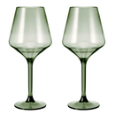 Floating Wine Glasses for Pool - Set of 2-15 OZ (Muted Green)