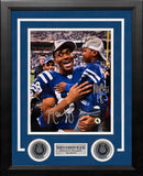 Marvin Harrison, Sr. & Jr. Indianapolis Colts Autographed 8" x 10" Framed Football Photo by Dynasty Sports & Framing