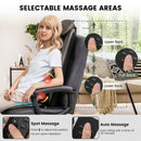 Massage Chair Pad with Heat and Vibration-Black by LJGDeals