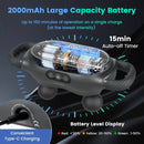Massage Gun Deep Tissue with 3 Switchable Massage Heads and 3 Modes-Black by LJGDeals