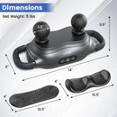Massage Gun Deep Tissue with 3 Switchable Massage Heads and 3 Modes-Black by LJGDeals