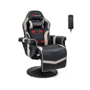 Massage Video Gaming Recliner Chair with Adjustable Height-Pink by DirectDeals