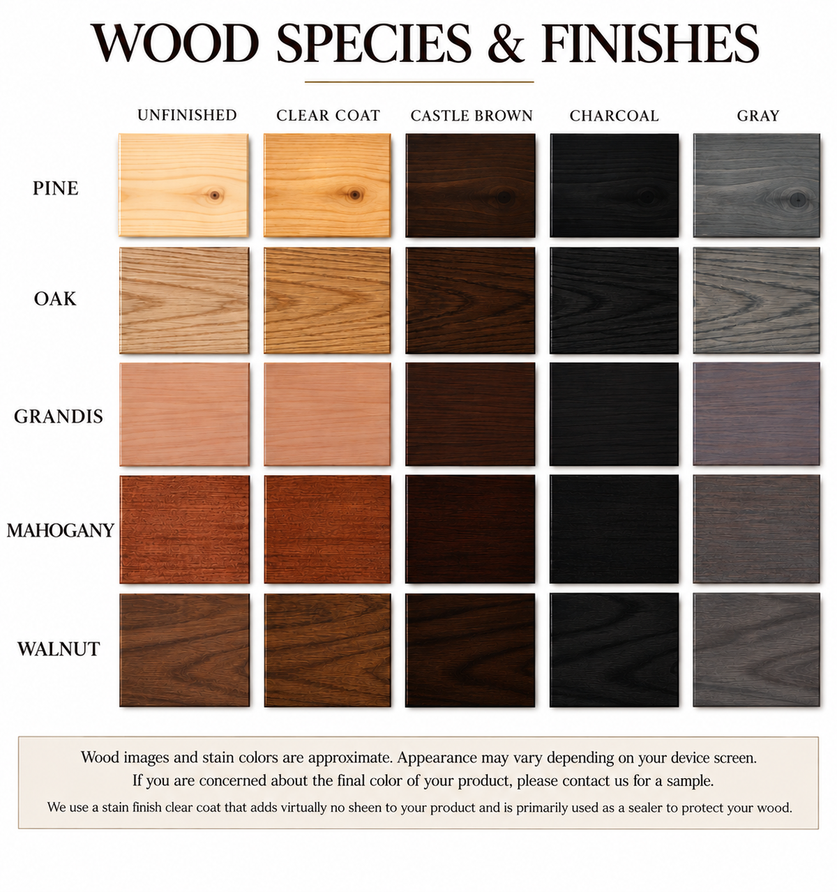 10 Column - 200 Bottle 7ft Wine Rack Kit with Display, sample swatch