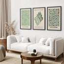 Sage Green Matisse Art Print Set of 3 Piece by Wall Art Set