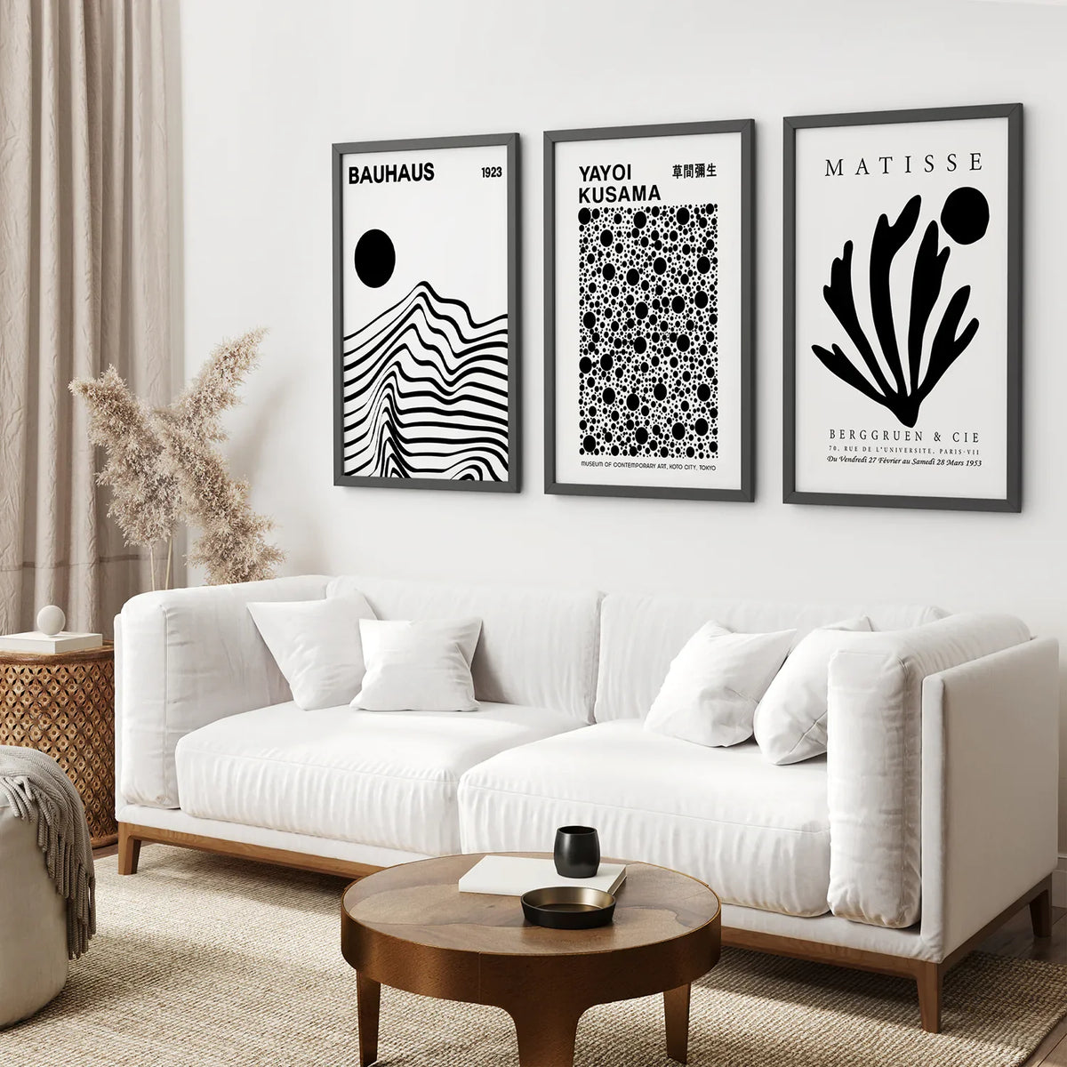 Set Of 3 Black and White Minimalist Prints, photo 5 of 9