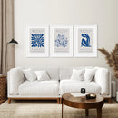 Henri Matisse Museum Blue Wall Art Print Set by Wall Art Set