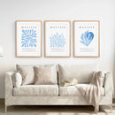 Light Blue Henri Matisse Exhibition Art Set by Wall Art Set