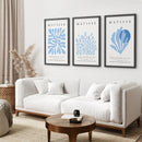 Light Blue Henri Matisse Exhibition Art Set by Wall Art Set