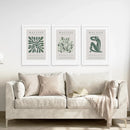 Matisse set of 3 Sage Green Wall Art Prints by Wall Art Set