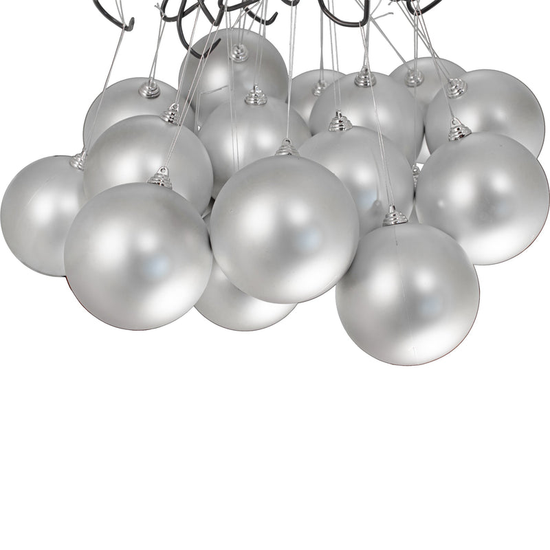 Matte Silver Ball Ornaments