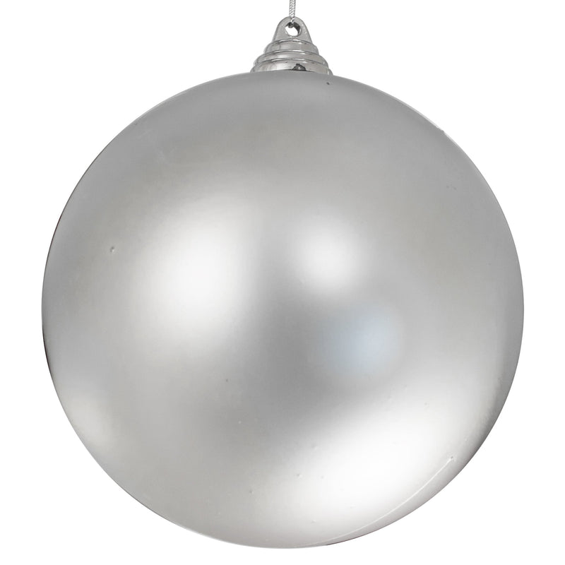 Matte Silver Ball Ornaments