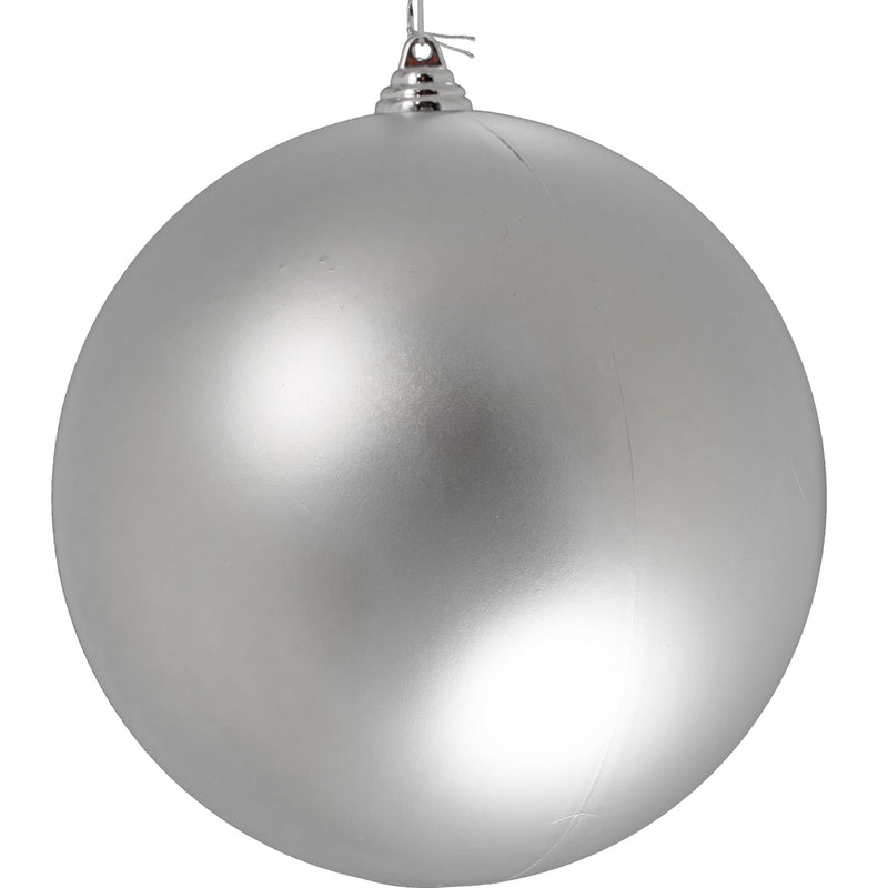 Matte Silver Ball Ornaments