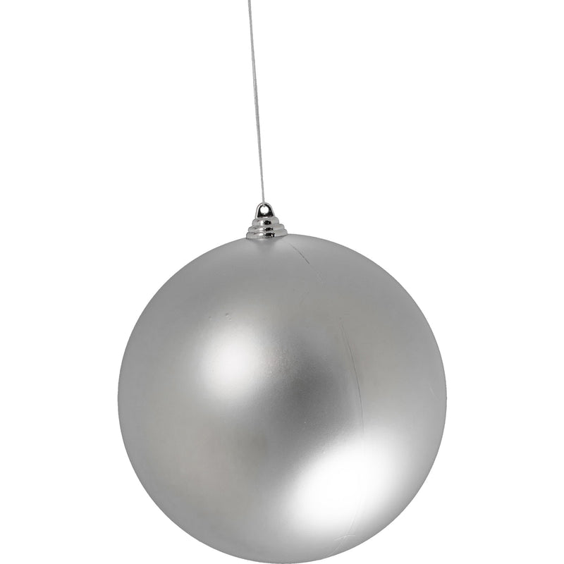 Matte Silver Ball Ornaments