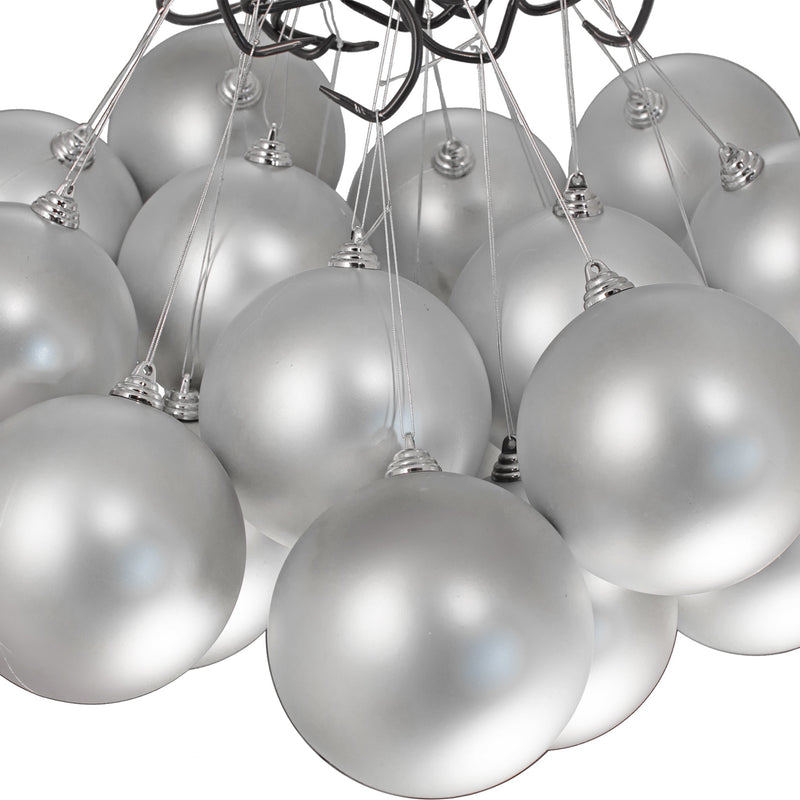 Matte Silver Ball Ornaments