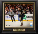 Matthew Poitras Celebration Boston Bruins 11" x 14" Framed Hockey Photo by Dynasty Sports & Framing