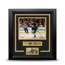 Matthew Poitras Celebration Boston Bruins 16" x 20" Framed Hockey Photo with Engraved Autograph by Dynasty Sports & Framing