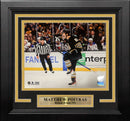Matthew Poitras Celebration Boston Bruins 8" x 10" Framed Hockey Photo by Dynasty Sports & Framing