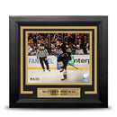 Matthew Poitras Celebration Boston Bruins 8" x 10" Framed Hockey Photo by Dynasty Sports & Framing