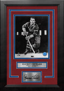 Maurice Richard Montreal Canadiens 8" x 10" Framed Classic Hockey Photo with Engraved Autograph by Dynasty Sports & Framing