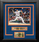Max Scherzer in Action New York Mets 8" x 10" Framed Baseball Photo with Engraved Autograph by Dynasty Sports & Framing