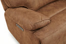MaxView Media Mocha 6-Piece Power Reclining Sectional with Immersive Sound System by Ornate Furniture