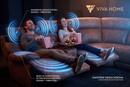 MaxView Media Mocha 6-Piece Power Reclining Sectional with Immersive Sound System by Ornate Furniture