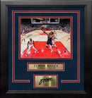 Tyrese Maxey City Edition Action Philadelphia 76ers 8" x 10" Framed Photo with Engraved Autograph