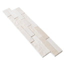 Mayra White Limestone 3D Ledger Panel 6"x24" – Multi-Surface Wall Tile, Full Truckload