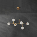 Alabaster Maytoni Uva Brass Chandelier