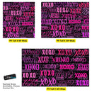 Pink XOXO Wallpaper Mural – Stylish Chic Glamour Girl’s Room Decor.