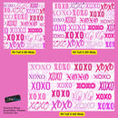 Pink XOXO Wallpaper Mural – Stylish Chic Glamour Girl’s Room Decor.