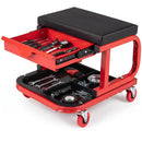 Mechanic Rolling Stool with Tool Trays and Magnetic Drawer by LJGDeals