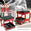 Mechanic Rolling Stool with Tool Trays and Magnetic Drawer by LJGDeals