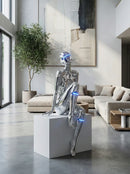 Mechanical Technology Goddess Sculpture Floor Lamp