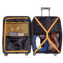 24-inch Black Hardcase Roller Luggage